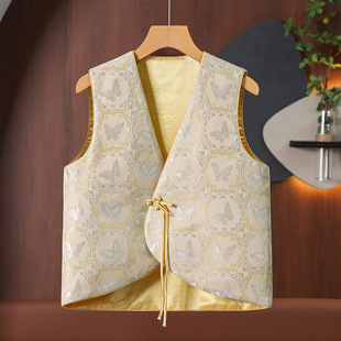 New Chinese Style National Style New Vamp Jacket Women's 45-year-old Middle-aged Women's Mama's Elegant Resume high quality Jacket