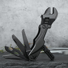 多功能扳手户外便携组合小刀批头工具活动扳手车载应急居家维修