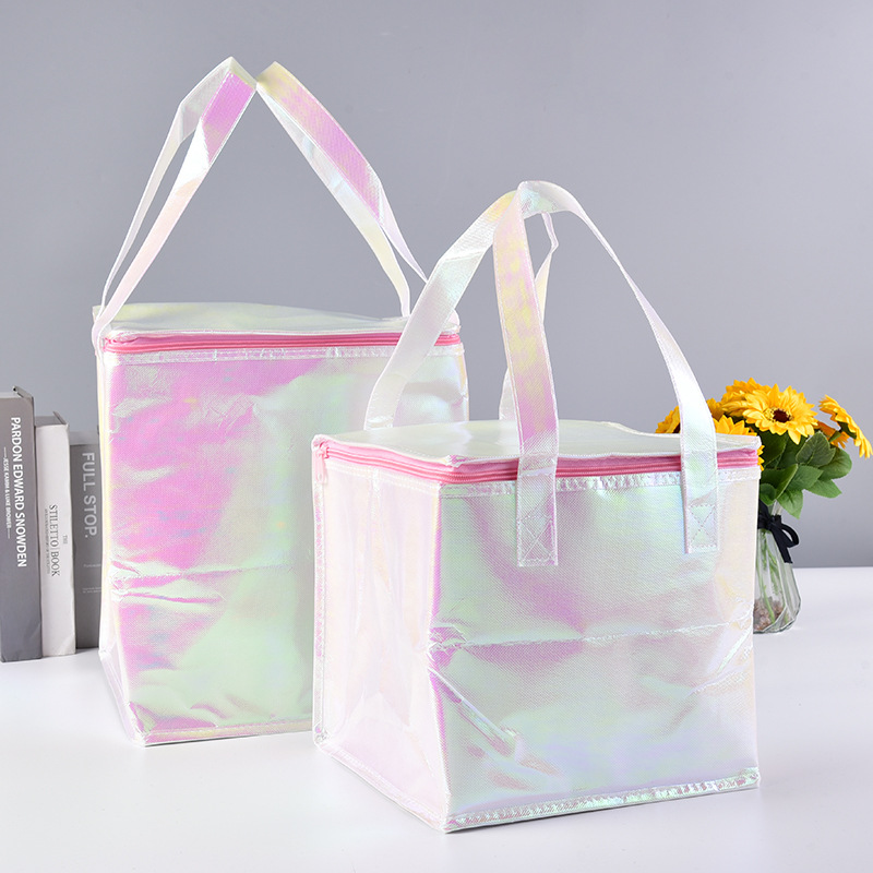 6寸8寸10寸特高加高彩色幻彩蛋糕保温袋镭射保冷包加印logo冷藏