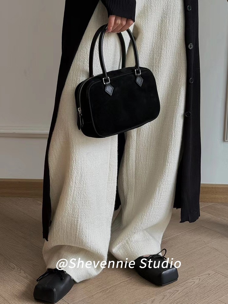 Los pedidos coreanos contienen ovejas de cuero, fideos de lana de beijing, bolsos cuadrados pequeños de mano, bolsos de boston, bolsos de mujer, moda