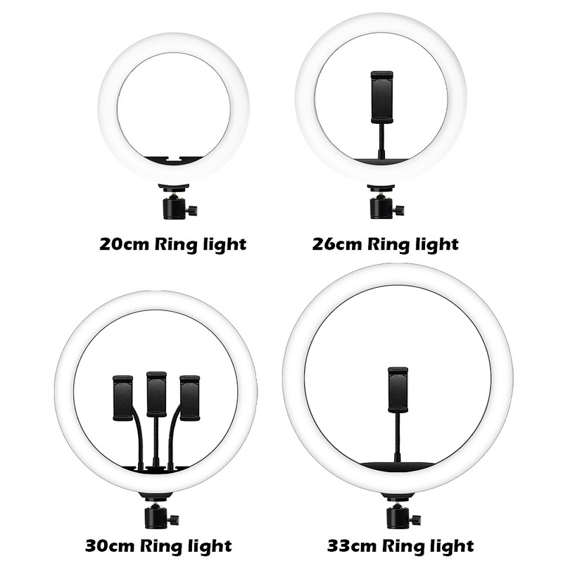 携帯電話の生放送の補助ライトの卸売りの10寸の美しい顔のringlightは携帯して地面のスタンドの環状の生放送の明かりを支えます。|undefined