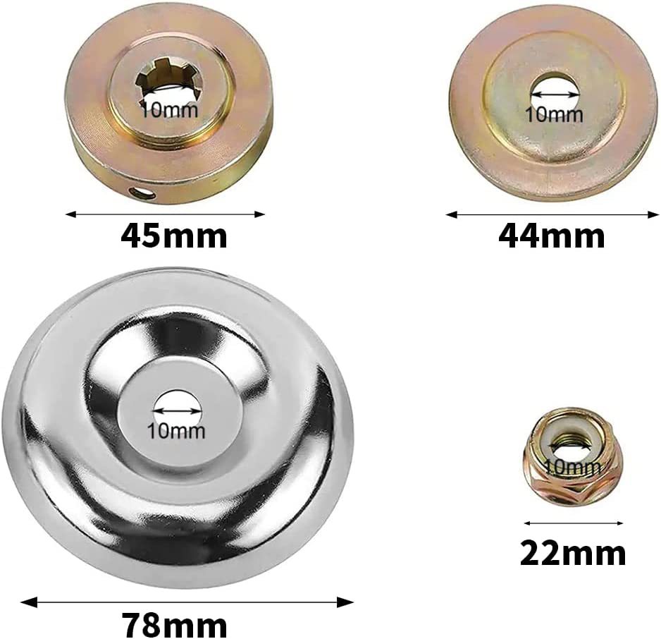 Jardín cortacésped de seda de nylon tipo tazón equipo de cepillo mecánico 8 pulgadas cabeza de escarda 200 accesorios de cortacésped