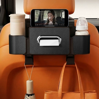 cup holder, cartoon design: Car tissue box/set - 4th-generation-black-seat-tissue-storage-box