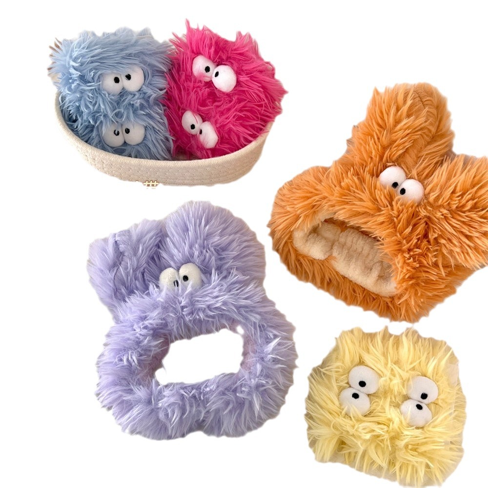 Accesorios de pelo de perro de reparación de orejas grandes de felpa combinación dulce chica Linda banda de pelo horquilla lavado maquillaje tocado al por mayor