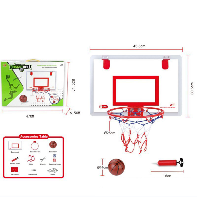 Dispositivo de puntuación para niños transfronterizos tablero de baloncesto montado en la pared Marco de baloncesto de interior sin perforaciones soporte de baloncesto juguetes deportivos