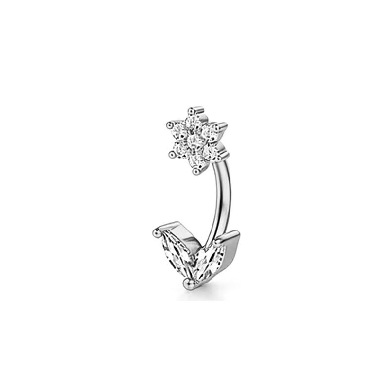 Fashion Stainless Steel Eyebrow Studs Zircon Heart Shape Piercing Jewelry Custom New Style detail image 15