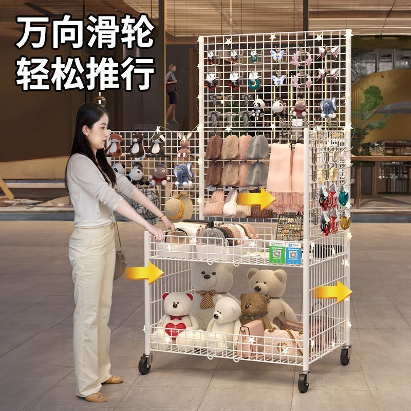 折叠摆摊小推车置物架夜市摆地摊展示架冰粉寿司促销花车