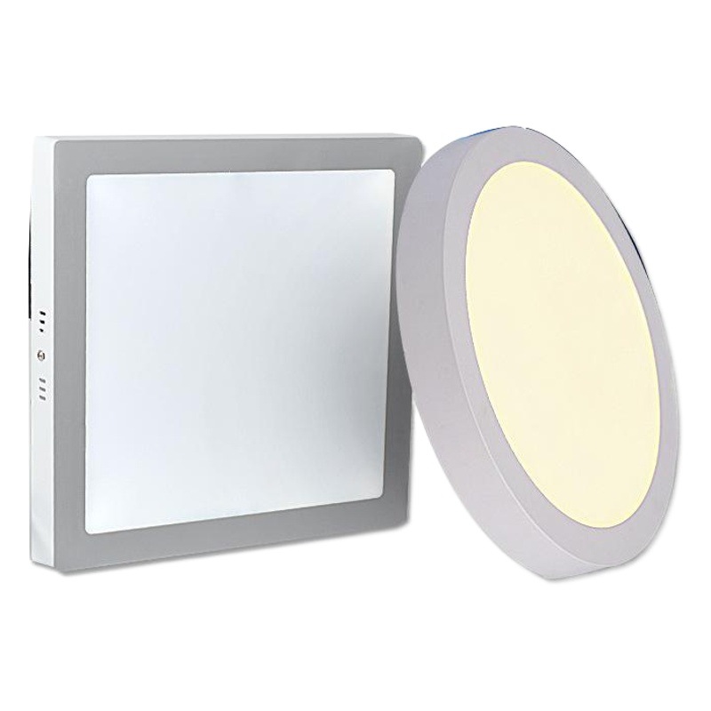 Sankesong LED superficie montada panel luz 6w12w18w24w ronda cuadrado cocina pasillo agujero-libre anti-niebla downlight