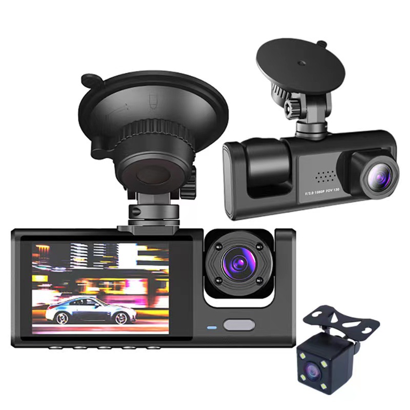 ドライブレコーダ2インチ三録WIFI車載監視夜視hd S1自動車CarDvrCamクロスボーダー爆発金