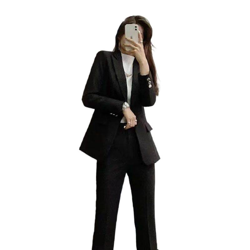 职业西装套装女秋冬季新款时尚气质小西服正装白领经理工作服外套|undefined