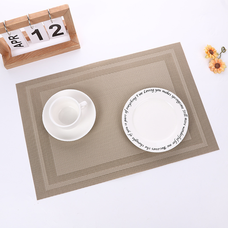 Mantel de mesa Teslin Mantel de mesa occidental PVC spot mantel de mesa lavable antideslizante y resistente al calor suministros de cocina mantel