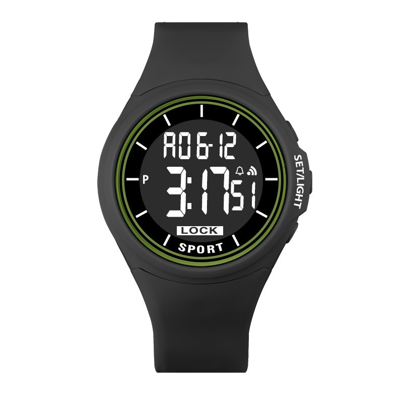 2023 nuevo LED digital movimiento único hombres y mujeres moda creativa luz azul al aire libre impermeable hombres y mujeres reloj electrónico