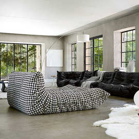 LIGNE ROSET写意空间TOGO毛毛虫沙发床贵妃榻单人躺椅懒人椅