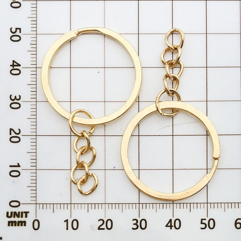 1 個 25/30 ミリメートルキーリングチェーンマルチカラーオプションキーホルダー鉄キーリング diy 基本ジュエリーアクセサリー|undefined