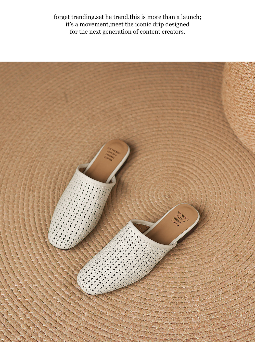 Dép sandal nữ quai chữ V đế bệt da bò mùa xuân hè — đen chi tiết 19