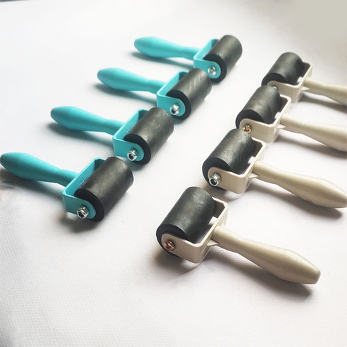 Wholesale printmaking ink roller diamond painting rubber roller 3.5cm children's handmade wooden board painting tools plastic roller