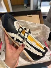 真皮版鞋子鬼虎浅口百搭芭蕾舞鞋羊皮玛丽珍鞋休闲单鞋运动德训鞋