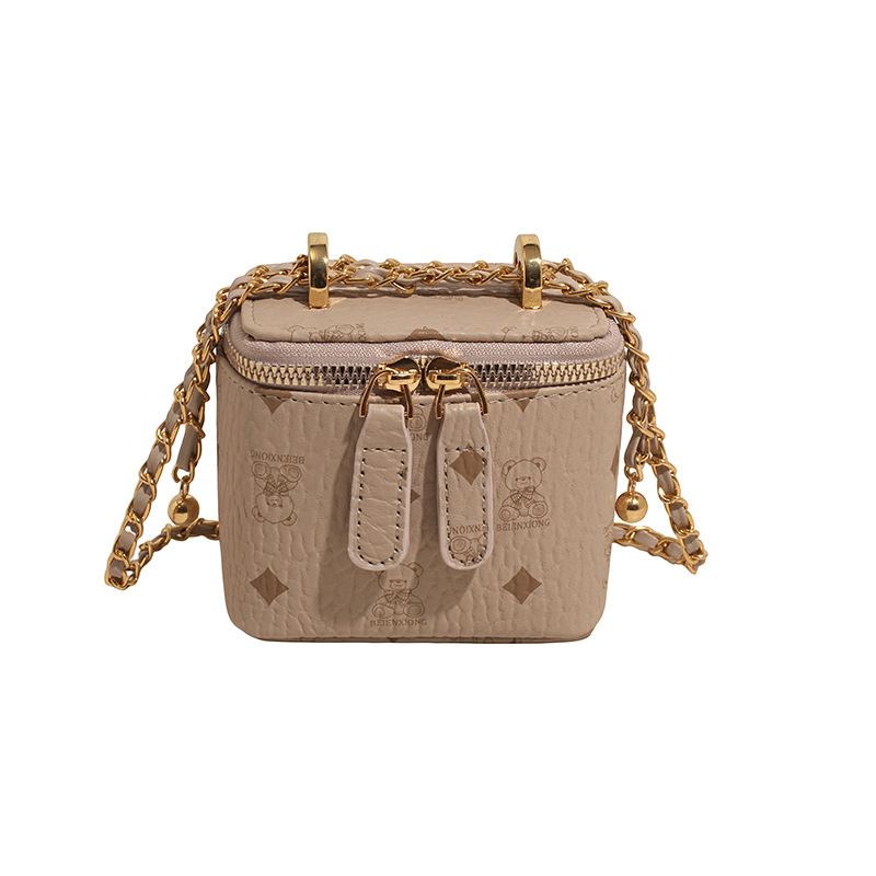 Bolso de mano de alta calidad para mujer 2025 verano nuevo estilo retro impreso bolso de caja textura cadena bolso de mensajero de un solo hombro