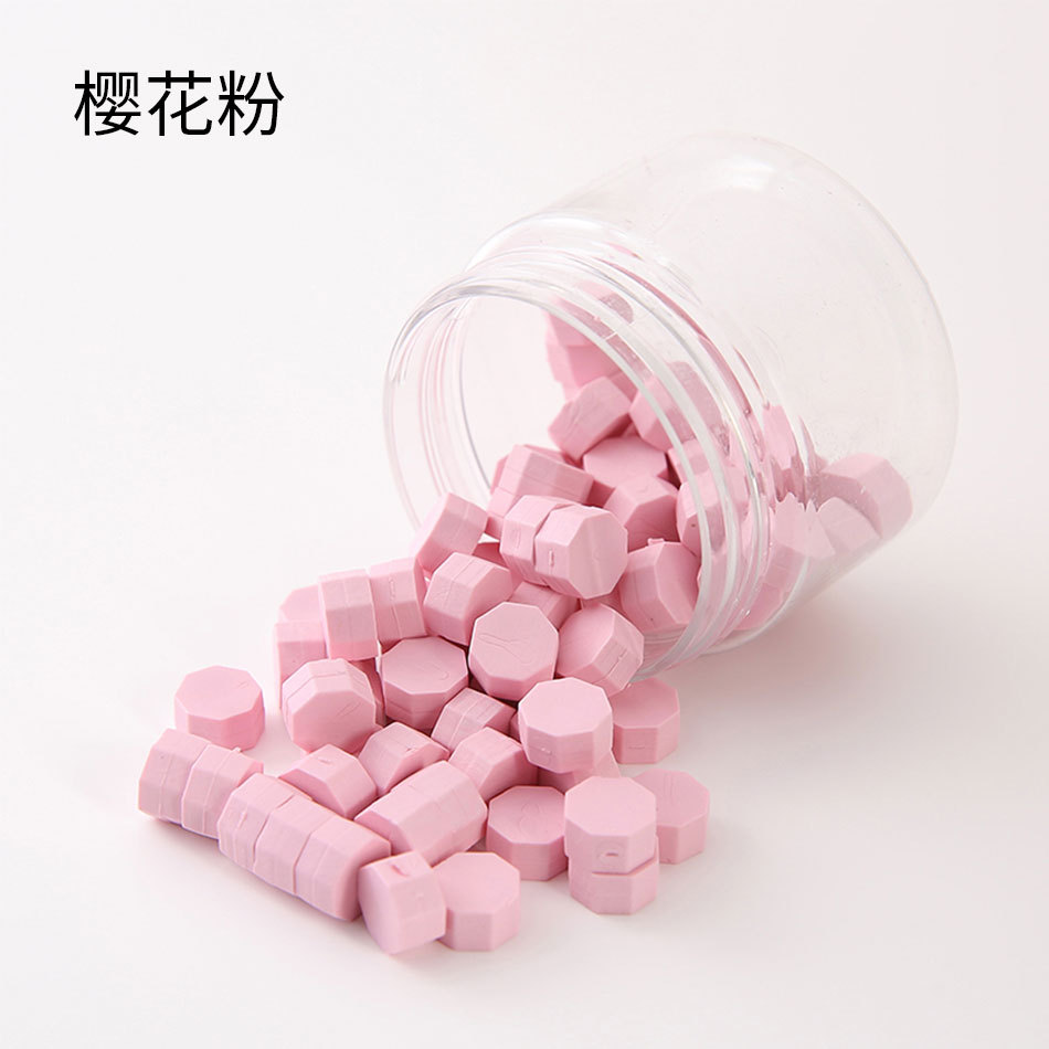 Macaron en caja de 50 colores, cera de pintura de fuego de color mixto, cera de botella granular mate, 60g, peso neto, aproximadamente 38g, sobre, cera sellada