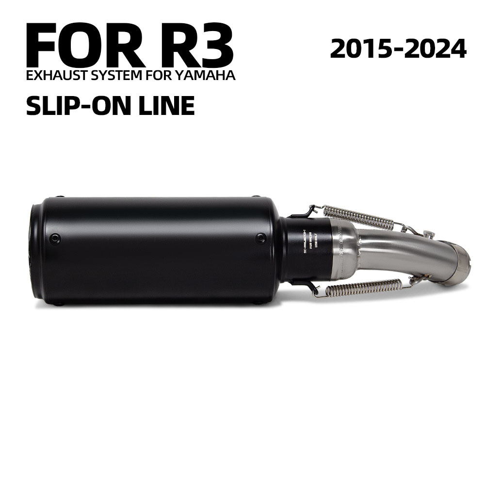 Suitable for Motorcycle Modified Exhaust Pipe R3 Stainless Steel Middle Section Sc Scorpion Barrel Tail Section 15-24 Years