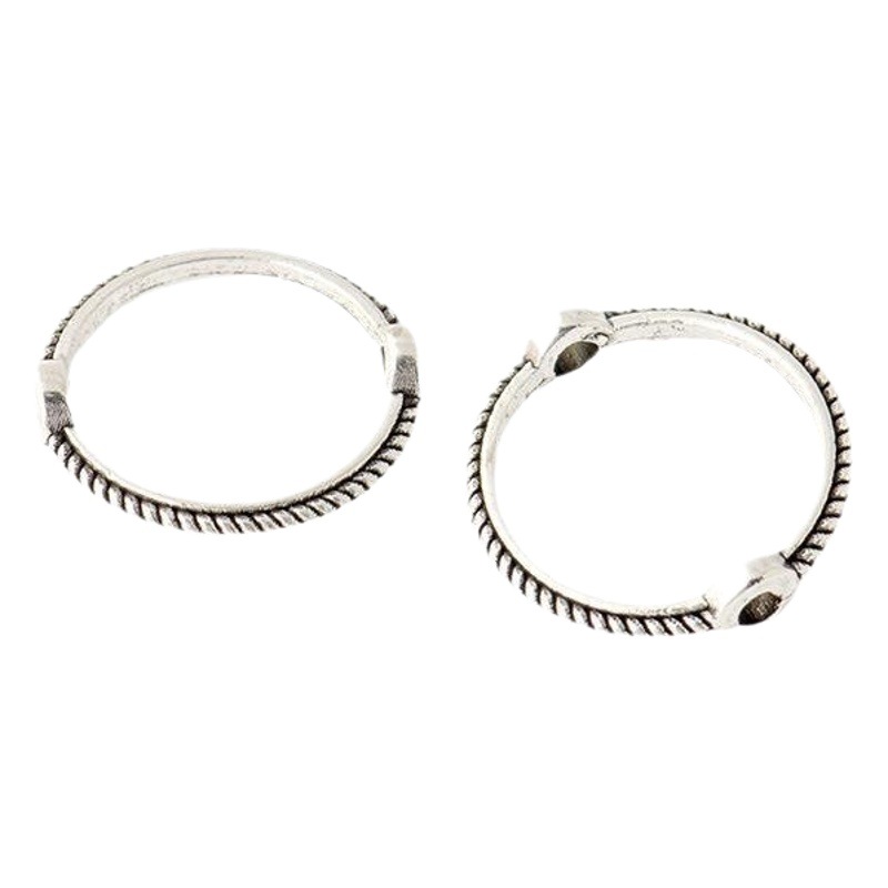 Venta al por mayor aleación de plata Xizanga plateado plata antigua doble agujero anillo de cuentas hecho a mano espaciador DIY accesorios de joyería perlas sueltas