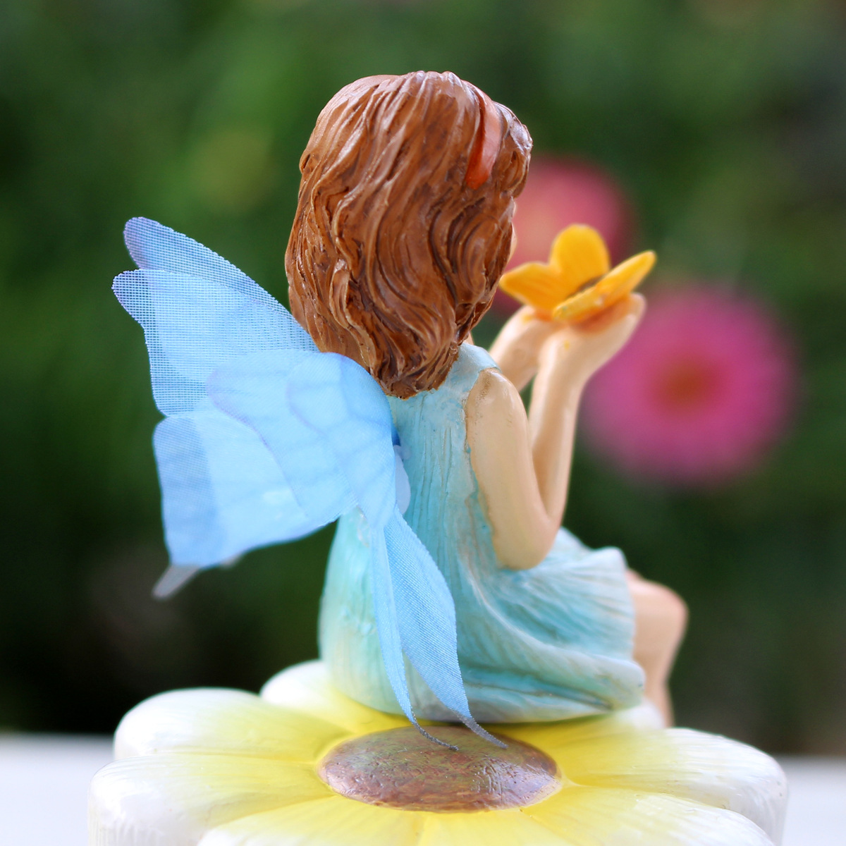 Balcony Layout Outdoor Courtyard Terrace Decoration Garden Grocery Flower Fairy Stool Garden Decoration Resin