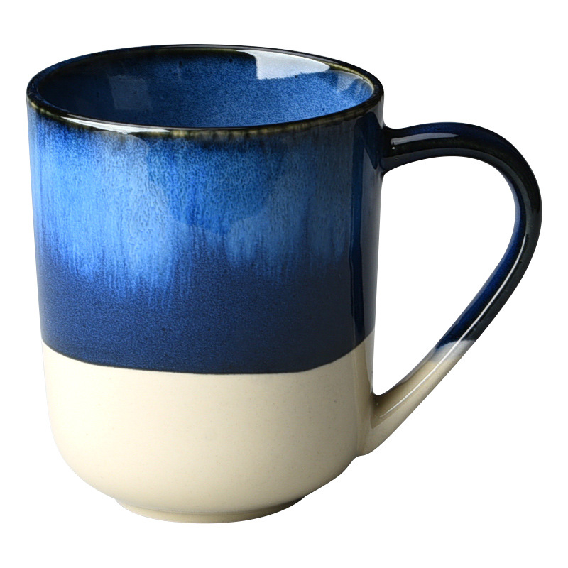 Taza de cerámica retro creativa de moda de estilo japonés taza de café simple taza de agua doméstica