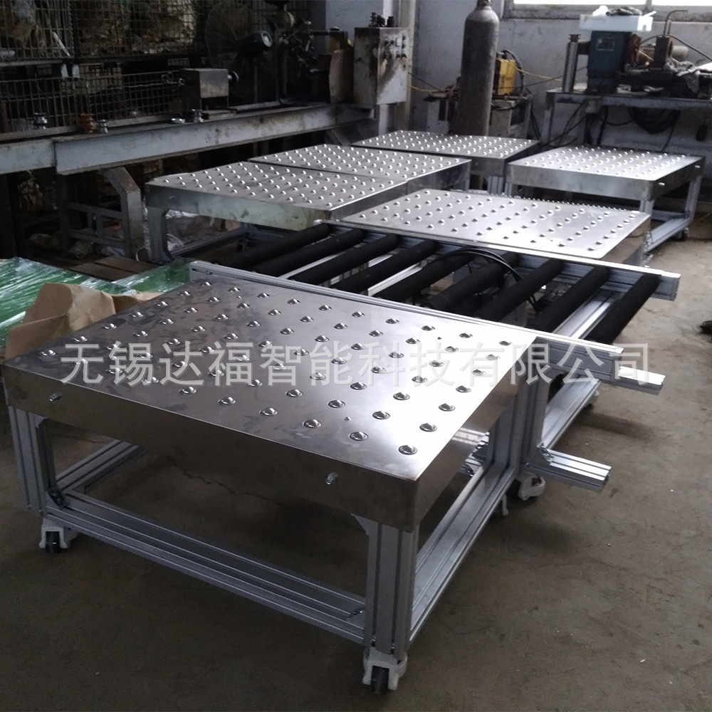 无锡达福碳钢 不锈钢 树脂型万向球工作台牛眼工作台 TB-A稳固