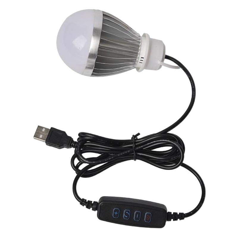 5V bombilla USB lámpara LED de ahorro de energía lámpara noche mercado de carga tesoro móvil energía al aire libre camping lámpara de emergencia titular