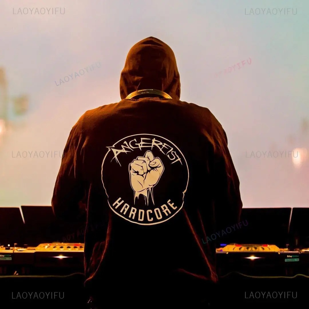 Moda Angerfist Men Hoodies HARDCORE TECHNO MAINSAM GABBA