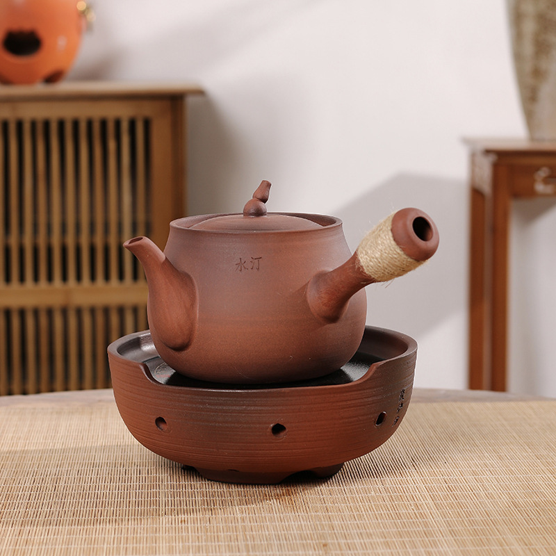 [Tao Chao Wen Chuang] Chaozhou Ancient Tao Fang Boiling Water Tea Set Stale Old Rock Mud Big Mouth Sand Pot Boiling Water Boiling Tea