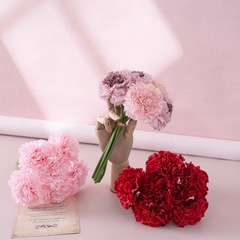 Hand-picked Carnation Bouquet for Mother's Day, Artificial Flower for Export, Home Decor, Wedding, Fake Flower - DY1-402