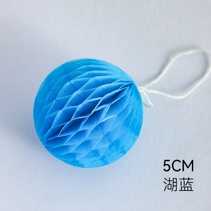 Linterna de panal de Año Nuevo decoración de barril pequeña linterna de color papel de panal dibujo de flores de fondo pared decoración