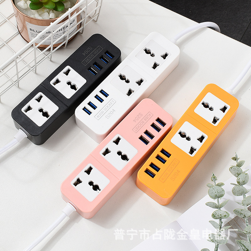 Filipinos coloridos S204 USB SOCKET recarga viajes enchufes de viaje portátiles image 4