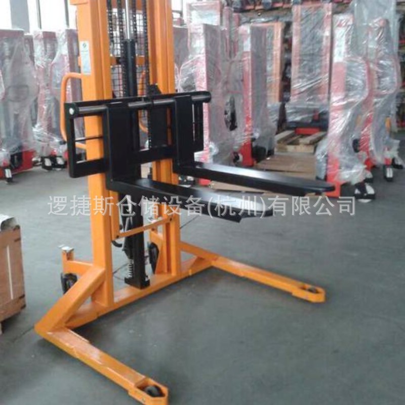 手动宽支腿堆高车非标1.5吨液压升降装卸车托盘搬运步行式堆高车