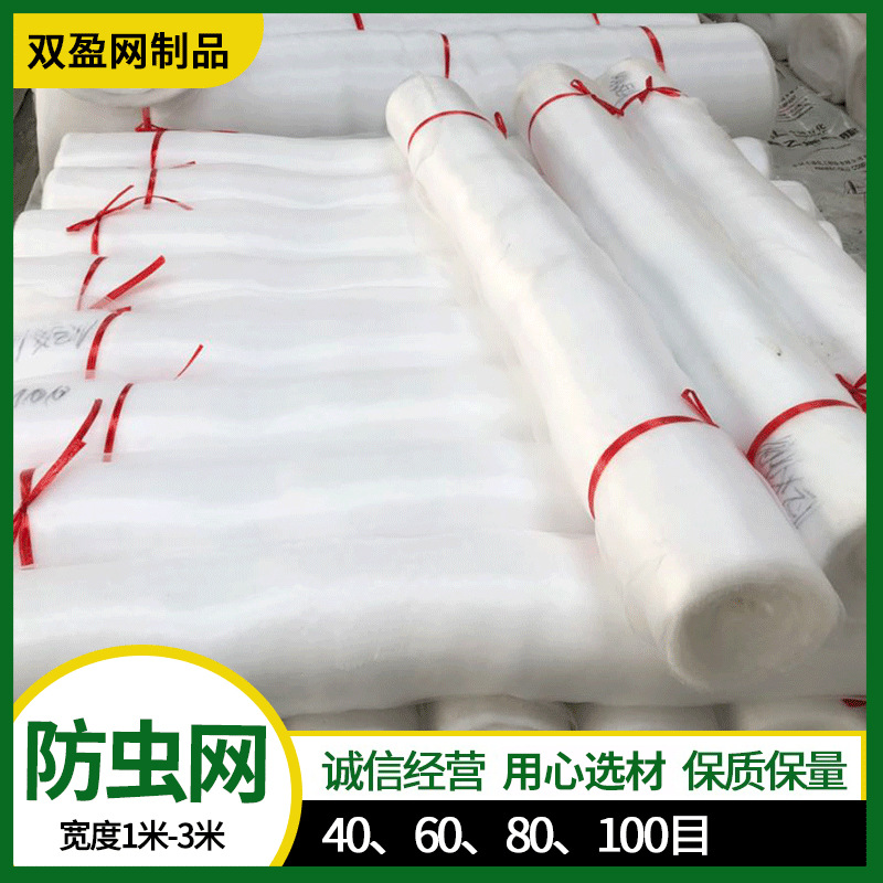 跨境加厚80目防虫网温室蔬菜大棚池塘养殖果园种植聚乙烯防虫网