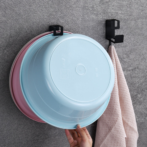 Basin storage rack artifact without drilling holes for bath basin hooks bathroom bathroom rack wall washbasin rack