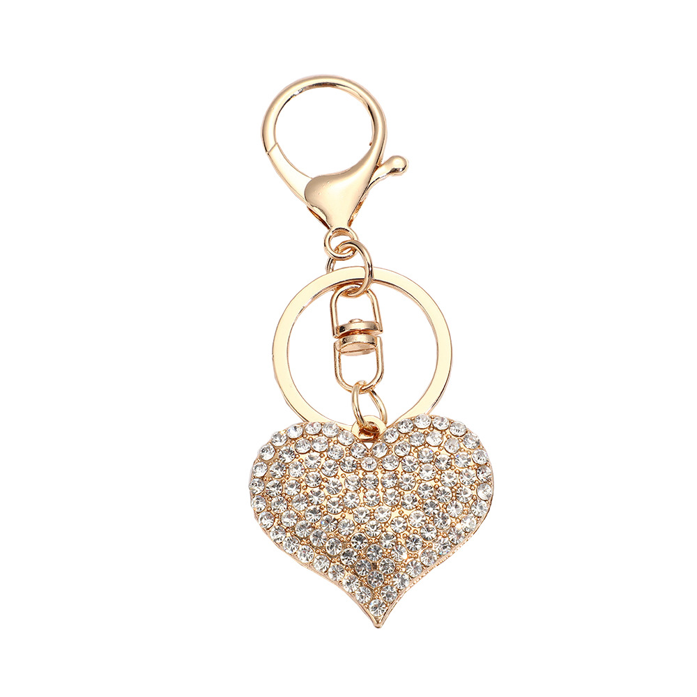 Transfronterizo nuevo diamante amor amor colgante moda universal hermoso pequeño regalo llavero bolso colgante personalizado