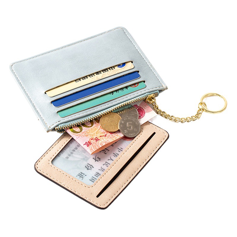 Cross-Border Korean Version of the New Detachable Dual-Purpose Wallet Card Holder for Women, Multifunctional Small Wallet, Coin Purse, Cardbag