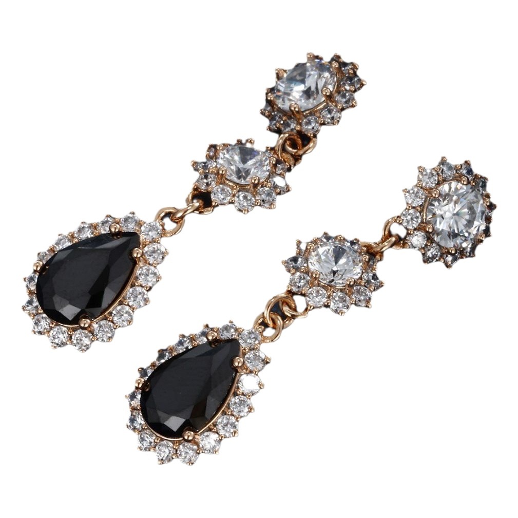 Xupe joyería europea y americana nueva gota de agua pendientes de circón super brillante nupcial boda pendientes mujer romántica boda pendientes