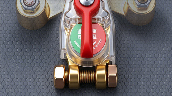 Cross-border, universal positive and negative terminal, high-quality, new model, manual brass thickened battery disconnect switch for cars, designed to prevent battery drain