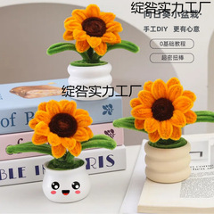 向日葵小盆栽扭扭棒材料包手工diy团建活动制作教师节儿童幼儿园