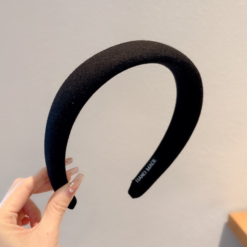 Coreana otoño invierno cinturón de cabello 2024 nuevo otoño invierno cráneo alto borde amplio presión de cabello pinzas de cabello tocado cinturón de cabello de alta calidad