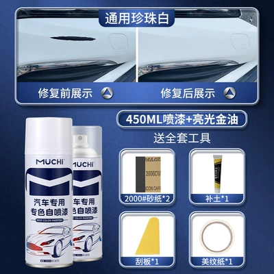 Avtomobil boyası – pen - general-pearl-white-450ml-spray-paint-bright-gold-oil-free-full-set-of-tools-set-spray-paint