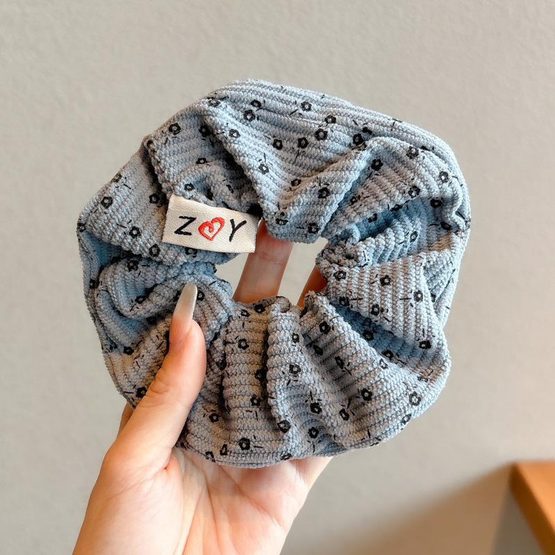 Arco de mariposa encaje intestino anillo de cabello de niña estilo pastoral de alto nivel flor de cabello cuerda de cabello bufandas cuadradas cuerda