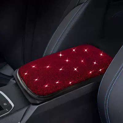 Interior Use, Full Rhinestone, Rhinestone – Armrest box - red-diamond