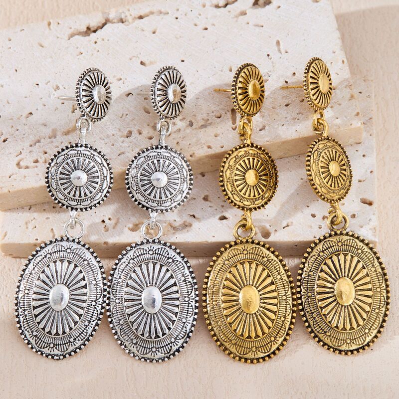 Cross-Border Shein Amazon Temu Independent Station Popular Retro Western Cowboy Bohemian Women's Earrings Cross-Border Shein Amazon Temu Independent Station Popular Retro Western Cowboy Bohemian Women's Earrings