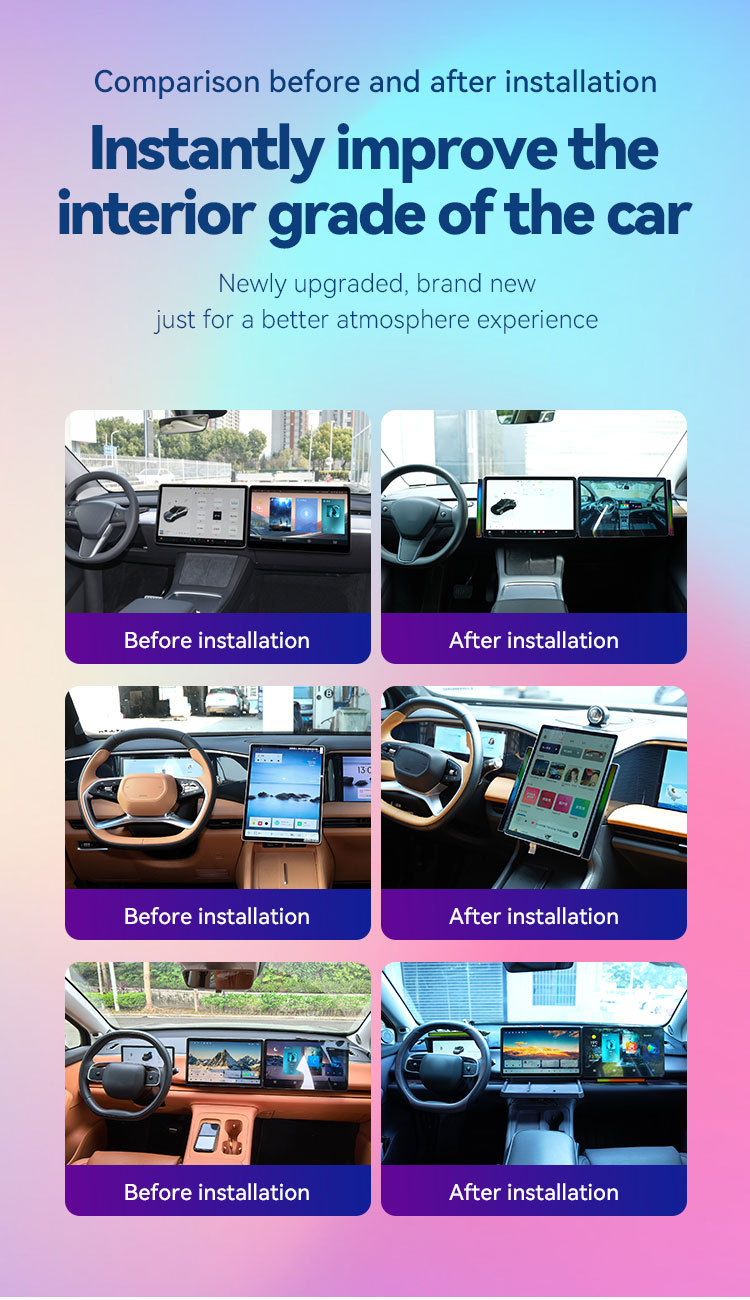Car Atmosphere Light Pickup Light Colorful E-Sports Rgb Voice Controlled Rhythm Light Bar Atmosphere Light Accessories