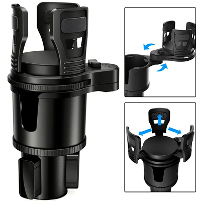 holder is divided into two | Car cup holder/beverage holder