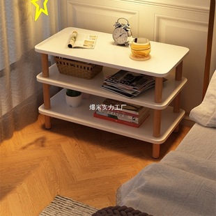 Bedside Cabinet Storage Rack Small Solid Wood Rental House Modern Simple Home Bedroom Simple Extremely Narrow Bedside Cabinet